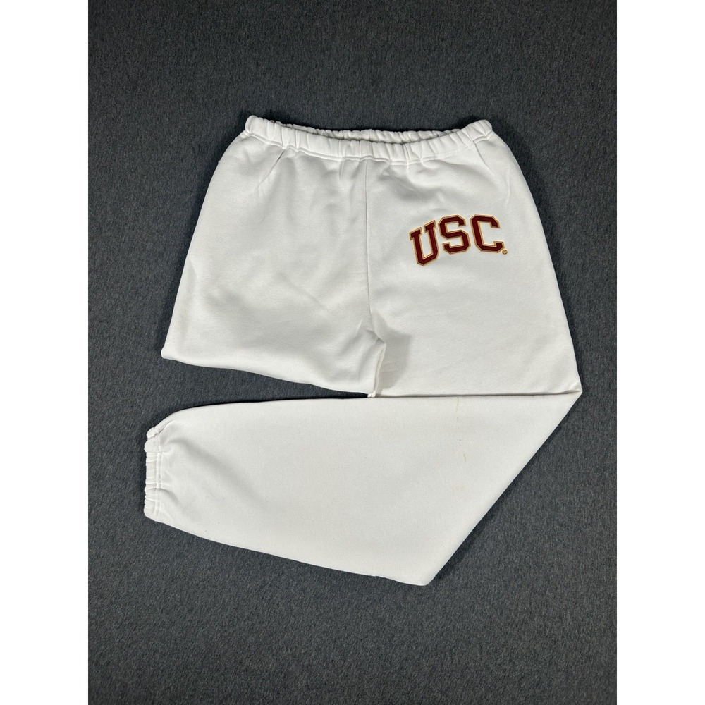 Heritage Apparel‎ USC Trojans Tackle Twill Fleece Jogger Sweatpants White XL